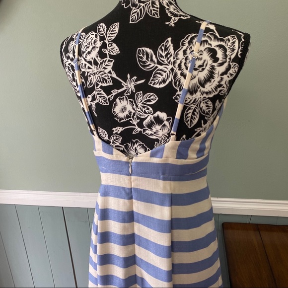 Lovers + Friends Striped Blue Ocean Waves Dress, M - Picture 8 of 8